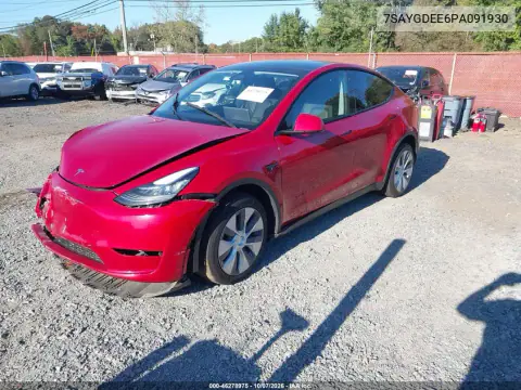 2023 Tesla Model Y Awd/Long Range Dual Motor All-Wheel Drive VIN 7SAYGDEE6PA091930 фото 2