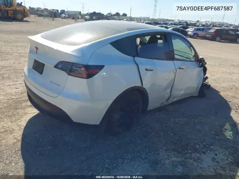2023 Tesla Model Y Awd/Long Range Dual Motor All-Wheel Drive VIN 7SAYGDEE4PF687587 фото 4