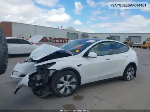 7SAYGDEE5PA094401 — 2023 Tesla Model Y, фото 2 с аукциона IAAI, Передняя часть