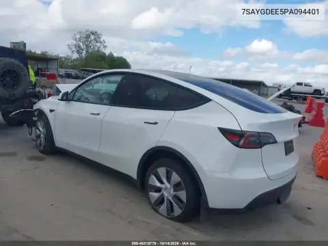 7SAYGDEE5PA094401 — 2023 Tesla Model Y, фото 3 с аукциона IAAI, Передняя часть