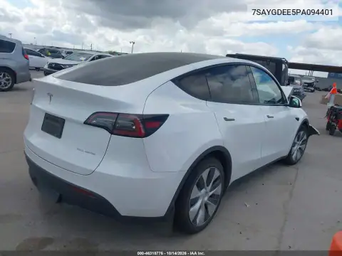 7SAYGDEE5PA094401 — 2023 Tesla Model Y, фото 4 с аукциона IAAI, Передняя часть