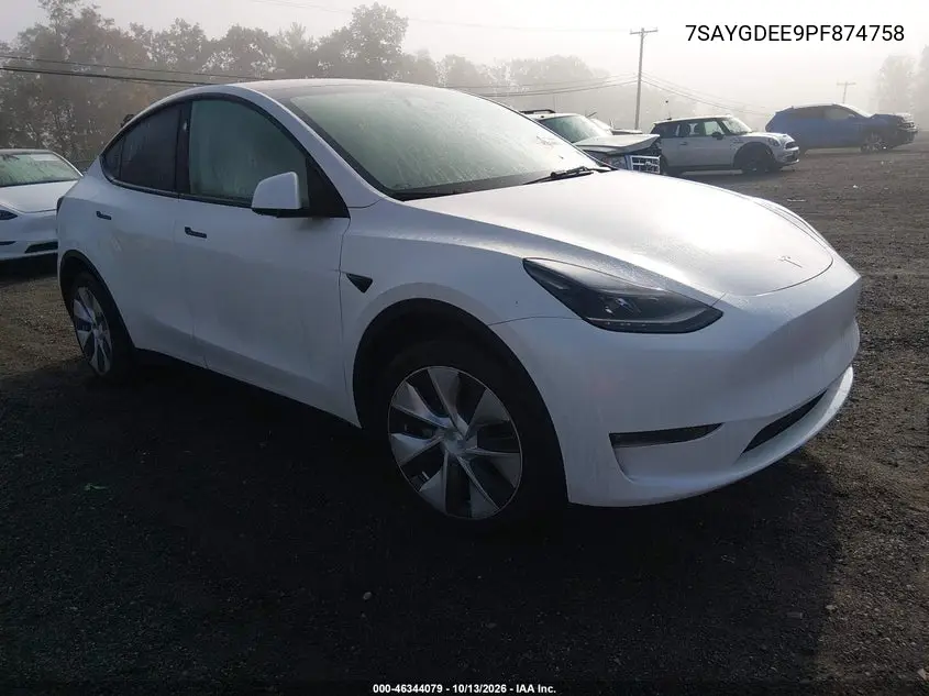 2023 Tesla Model Y Awd/Long Range Dual Motor All-Wheel Drive VIN 7SAYGDEE9PF874758 фото 1