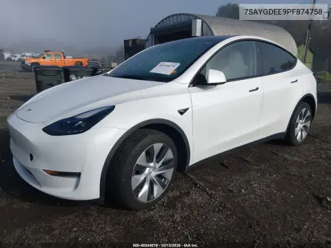 2023 Tesla Model Y Awd/Long Range Dual Motor All-Wheel Drive VIN 7SAYGDEE9PF874758 фото 2