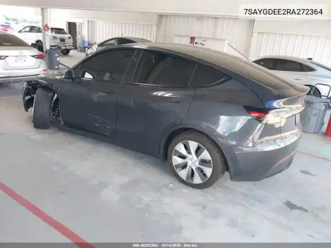 7SAYGDEE2RA272364 — 2024 Tesla Model Y, фото 3 с аукциона IAAI, Передняя часть слева