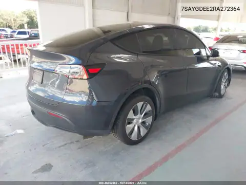 7SAYGDEE2RA272364 — 2024 Tesla Model Y, фото 4 с аукциона IAAI, Передняя часть слева
