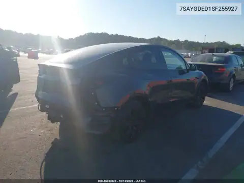 7SAYGDED1SF255927 — 2025 Tesla Model Y, фото 4 с аукциона IAAI, Передняя часть