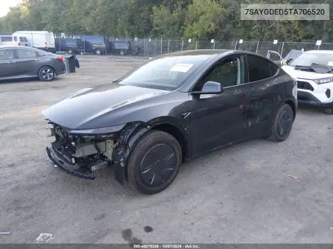 2026 Tesla Model Y Premium Rear-Wheel Drive/Rear-Wheel Drive VIN 7SAYGDED5TA706520 фото 2