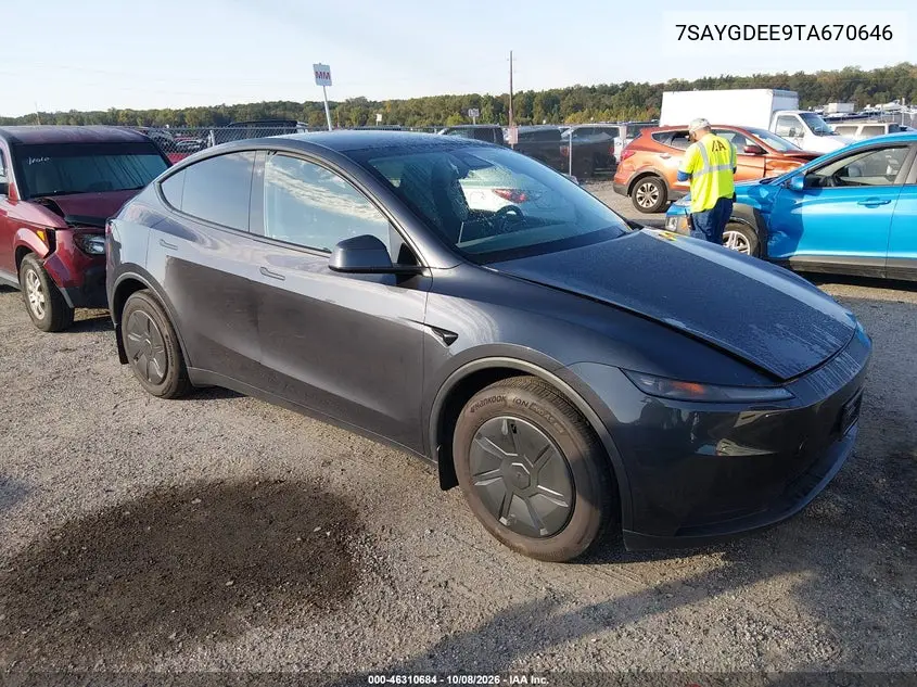 2026 Tesla Model Y All-Wheel Drive/Long Range Launch Series/Premium All-Wheel Drive VIN 7SAYGDEE9TA670646 фото 1