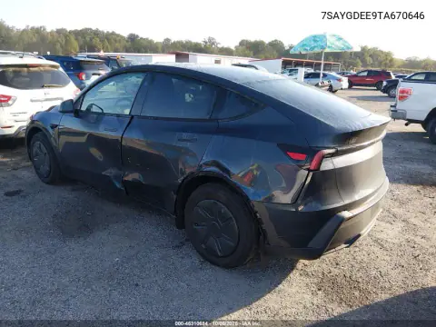 2026 Tesla Model Y All-Wheel Drive/Long Range Launch Series/Premium All-Wheel Drive VIN 7SAYGDEE9TA670646 фото 3