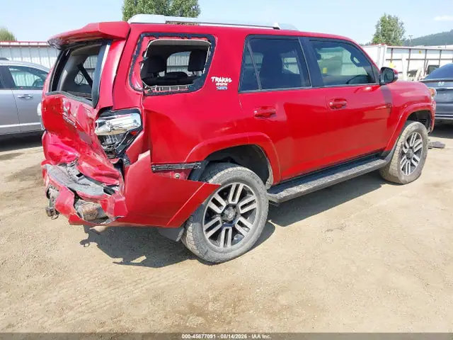 JTEBU5JR9G5295647 — 2016 Toyota 4RUNNER SR5, фото 4 с аукциона IAAI 29.09.2026, Передняя и задняя части
