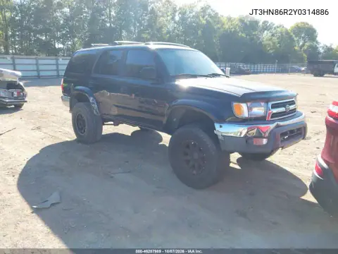 JT3HN86R2Y0314886 — 2000 Toyota 4RUNNER, Естественный износ, фото до ремонта