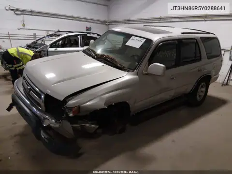 JT3HN86R5Y0288641 — 2000 Toyota 4RUNNER, фото 2 с аукциона IAAI 21.10.2026, Естественный износ