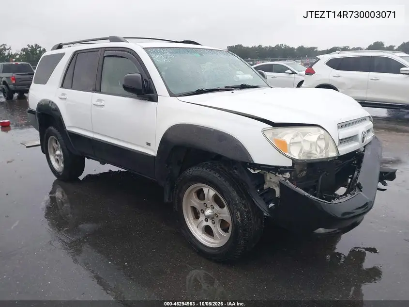 2003 Toyota 4Runner Sr5 V8 VIN JTEZT14R730003071 фото 2