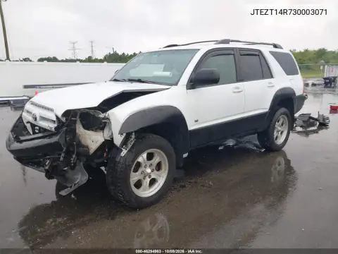 2003 Toyota 4Runner Sr5 V8 VIN JTEZT14R730003071 фото 3