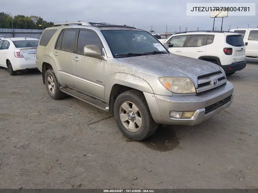 JTEZU17R738004781 лот 46334367