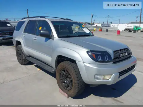 JTEZU14R348020479 — 2004 Toyota 4RUNNER, Боковая часть, фото до ремонта