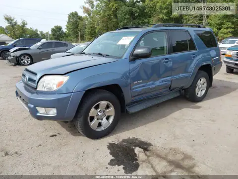 2004 Toyota 4Runner Sr5 V6 VIN JTEBU14R748025301 фото 3