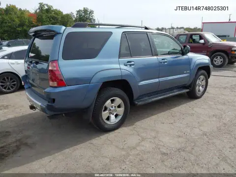 2004 Toyota 4Runner Sr5 V6 VIN JTEBU14R748025301 фото 5