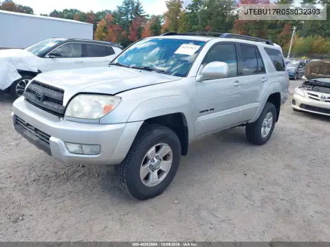 2005 Toyota 4Runner Limited V6 VIN JTEBU17R058032393 фото 3