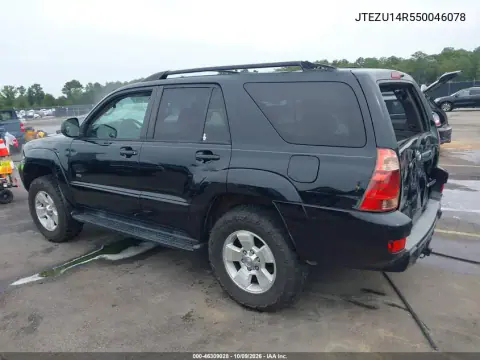 2005 Toyota 4Runner Sr5 V6 VIN JTEZU14R550046078 фото 3