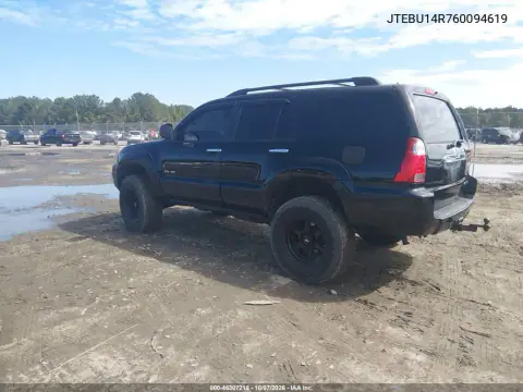 2006 Toyota 4Runner Sr5 V6 VIN JTEBU14R760094619 фото 4
