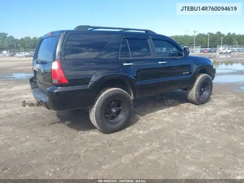 2006 Toyota 4Runner Sr5 V6 VIN JTEBU14R760094619 фото 5
