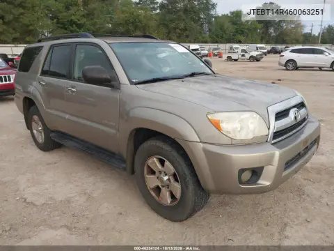 JTEBT14R460063251 — 2006 Toyota 4RUNNER, Неизвестные повреждения, фото до ремонта