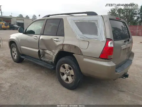 2006 Toyota 4Runner Sr5 V8 VIN JTEBT14R460063251 фото 4