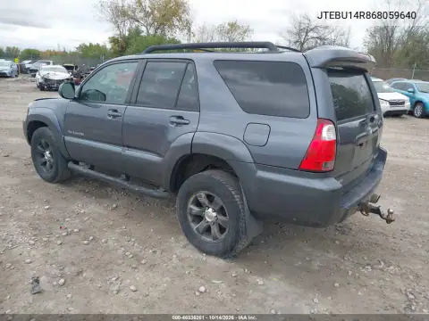 JTEBU14R868059640 — 2006 Toyota 4RUNNER, фото 4 с аукциона IAAI, Естественный износ