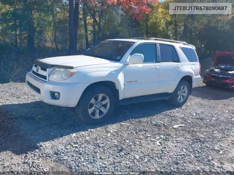 2007 Toyota 4Runner Limited V6 VIN JTEBU17R678090687 фото 3