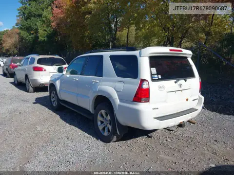 2007 Toyota 4Runner Limited V6 VIN JTEBU17R678090687 фото 4