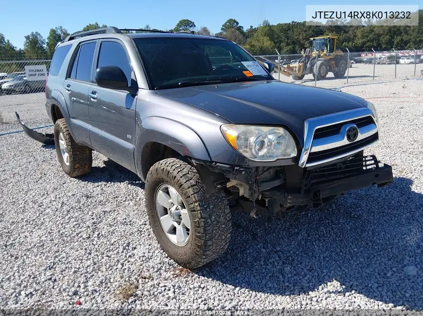 2008 Toyota 4Runner Sr5 V6 VIN JTEZU14RX8K013232 фото 2