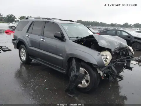2008 Toyota 4Runner Sr5 V6 VIN JTEZU14R18K008680 фото 2