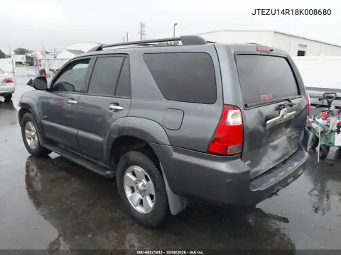 2008 Toyota 4Runner Sr5 V6 VIN JTEZU14R18K008680 фото 4