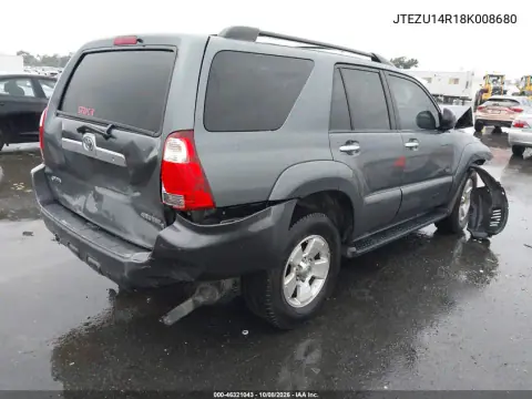 2008 Toyota 4Runner Sr5 V6 VIN JTEZU14R18K008680 фото 5