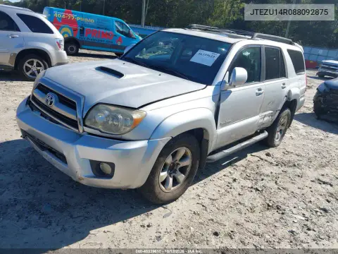 2008 Toyota 4Runner Sport V6 VIN JTEZU14R088092875 фото 2