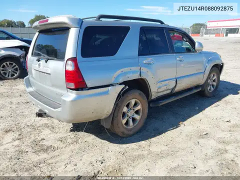 2008 Toyota 4Runner Sport V6 VIN JTEZU14R088092875 фото 4
