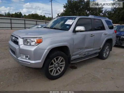 JTEBU5JR7C5108772 — 2012 Toyota 4RUNNER, фото 3 с аукциона IAAI, Боковая часть