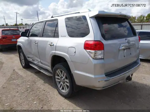 JTEBU5JR7C5108772 — 2012 Toyota 4RUNNER, Левая сторона, фото до ремонта