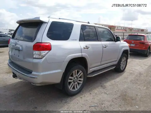 JTEBU5JR7C5108772 — 2012 Toyota 4RUNNER, фото 5 с аукциона IAAI, Боковая часть