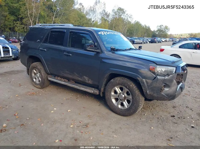 2015 Toyota 4Runner Sr5 VIN JTEBU5JR5F5243365 фото 2