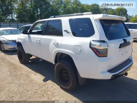 2019 Toyota 4Runner Trd Off Road Premium VIN JTEBU5JR8K5611211 фото 4