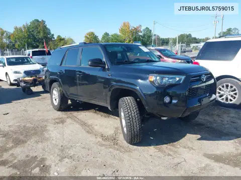 JTEBU5JR0L5759015 — 2020 Toyota 4RUNNER, Левый бок, фото до ремонта
