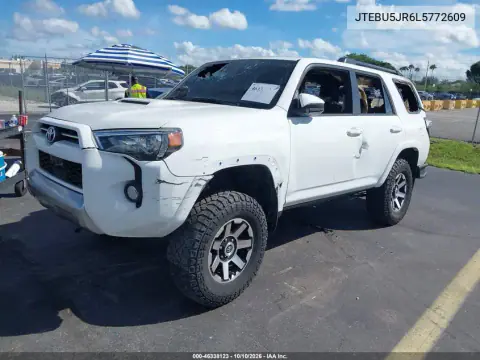 2020 Toyota 4Runner Trd Off Road VIN JTEBU5JR6L5772609 фото 2