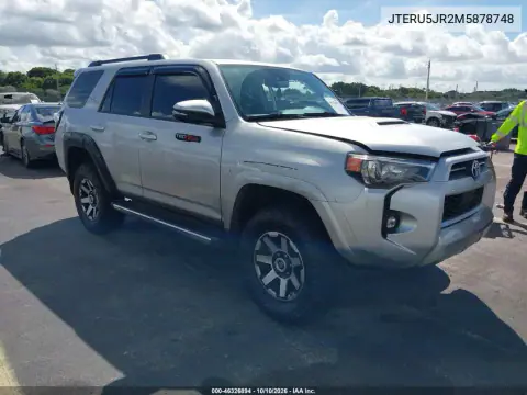 JTERU5JR2M5878748 — 2021 Toyota 4RUNNER, Левая сторона, фото до ремонта