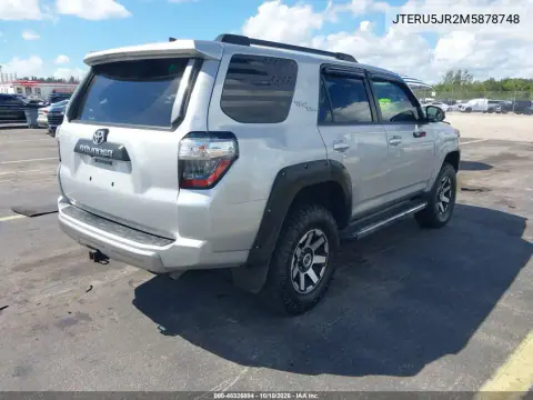 2021 Toyota 4Runner Trd Off Road Premium VIN JTERU5JR2M5878748 фото 5