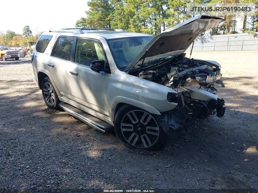 2023 Toyota 4Runner Limited VIN JTEKU5JR3P6190483 фото 1
