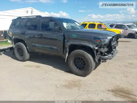 2025 Toyota 4Runner Sr5 VIN JTEVA5BR0S5067310 фото 2