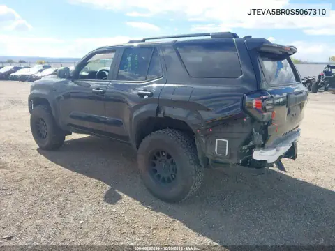2025 Toyota 4Runner Sr5 VIN JTEVA5BR0S5067310 фото 4