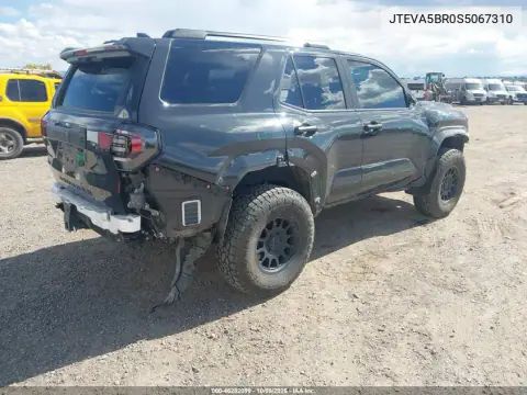 2025 Toyota 4Runner Sr5 VIN JTEVA5BR0S5067310 фото 5